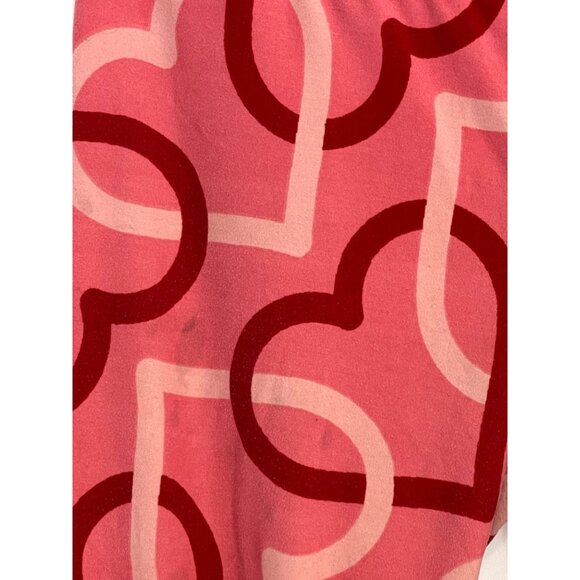 LULA ROE leggings stretch pants pink small rise 10" waist 24" inseam 25.5" READ - Picture 3 of 6